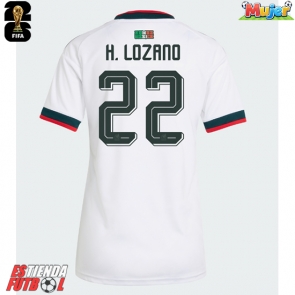 México Hirving Lozano #22 Segunda Equipación Mujer Mundial 2026 Manga Corta